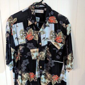 PARADISE by AXIS Mens Hawaiian short sleeve